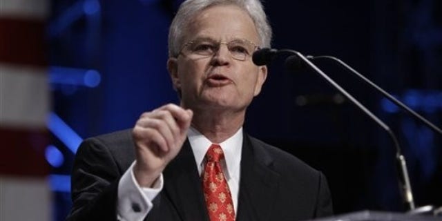 FILE: Former Louisiana Gov. Buddy Roemer speaks at the Iowa Faith and Freedom Coalition on March 7 at the Point of Grace Church in Waukee, Iowa.