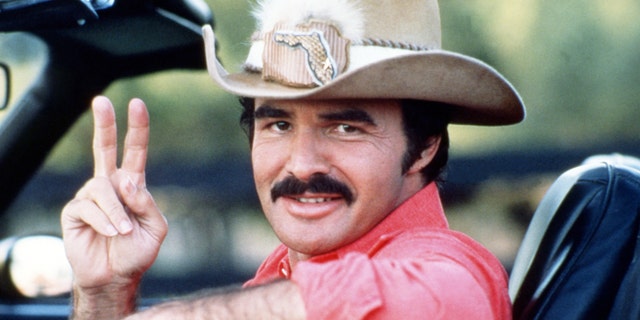 American actor Burt Reynolds as Bo 'Bandit' Darville, in 'Smokey And The Bandit', 1977.