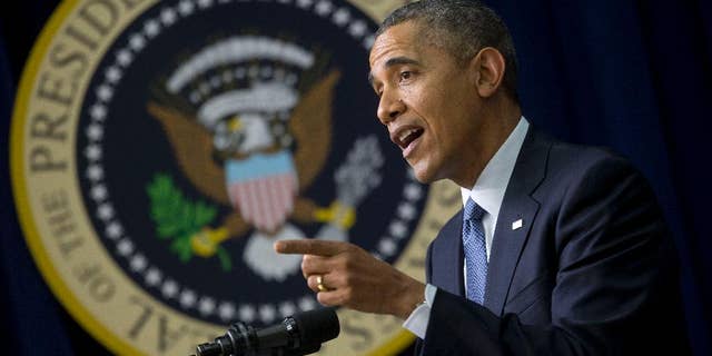 President Obama speaks about Cesar Chavez before a White House screening of a film about the late labor rights leader.