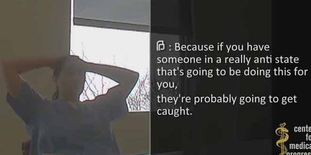 A woman identified as Dr. Savita Ginde talks with undercover activists in the latest video targeting Planned Parenthood.