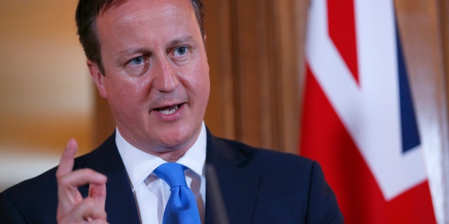 July 17, 2013 - FILE pf Britain's Prime Minister David Cameron answering a question during a joint news conference with Italy's Prime Minister Enrico Letta at 10 Downing Street in central London.