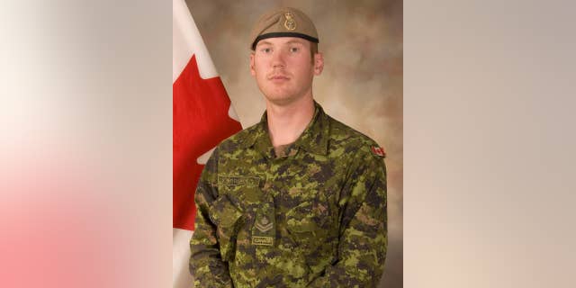 This Sept. 16, 2009 photo shows Sgt. Andrew Joseph Doiron, a member of the Canadian Special Operations Regiment based at Garrison Petawawa, Ontario, Canada. Doiron was killed and three others wounded in a friendly fire incident in northern Iraq, Canada's defense department said Saturday, March 7, 2015. (AP Photo/Canadian Armed Forces via The Canadian Press)
