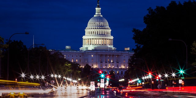 Capitol building with city foreground - Washington DC