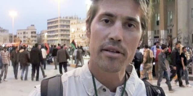 British intelligence apparatus worked tirelessly to identify Emwazi after he first appeared in an ISIS video back in 2014 with American journalist James Foley (pictured) who was beheaded off-camera after reading a prepared statement criticizing the U.S.