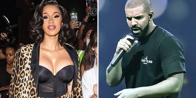 Cardi B Drake Getty AP