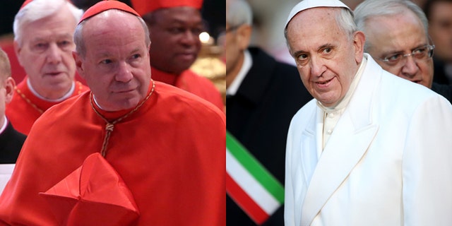 Cardinal Christoph Schoenborn (left) and Pope Francis. (Photos: Getty Images)