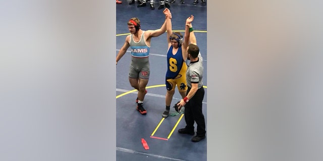 High school freshman wins his first wrestling tournament over the weekend in Seward, Nebraska.