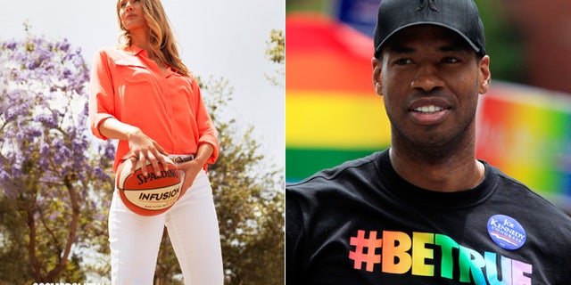 Carolyn Moos, left, and Jason Collins are shown.