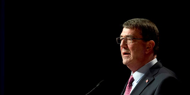 March 6, 2015: Defense Secretary Ash Carter speaks during a ceremonial swearing-in ceremony at the Pentagon. Carter is considering easing some military enlistment standards as part of a broader set of initiatives to better attract and keep quality service members and civilians across the Defense Department. (AP Photo/Manuel Balce Ceneta)