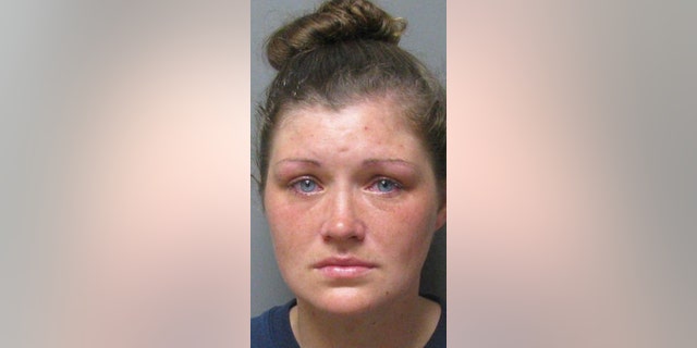 Casey Hornsby was arrested Tuesday after she left her baby in a hot car, police said.