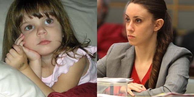 Casey Anthony, right, is on trial for the murder of her two-year-old daughter, Caylee, left.