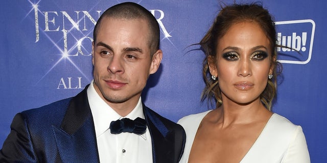 LAS VEGAS, NV - JANUARY 21: Choreographer/dancer Beau "Casper" Smart (L) and singer/actress Jennifer Lopez attend the after party for her residency "JENNIFER LOPEZ: ALL I HAVE" and the grand opening of Mr. Chow at Caesars Palace on January 21, 2016 in Las Vegas, Nevada. (Photo by Ethan Miller/Getty Images)