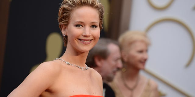 Jennifer Lawrence arrives at the Oscarsat the Dolby Theatre in Los Angeles, on March 2, 2014.