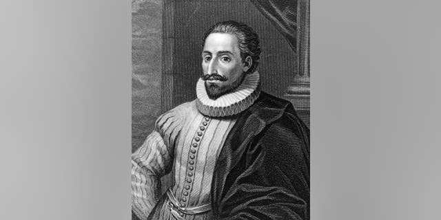 Spanish novelist Miguel de Cervantes (1547 - 1616), circa 1600. He was wounded at the battle of Lepanto in 1571, captured and enslaved by pirates in Algeria in 1575. Once back in Spain, he began writing; 'Don Quixote' is considered his greatest work and was published in 1605 and 1615 (part II). (Photo by Hulton Archive/Getty Images)