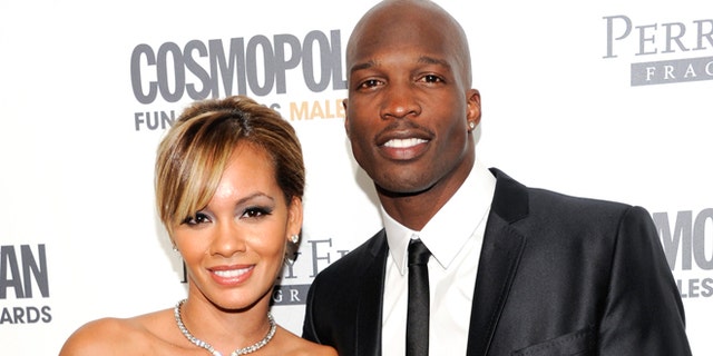 This March 7, 2011 file photo shows NFL Football player and reality television star Chad Johnson and Evelyn Lozada attending Cosmopolitan Magazine's Fun Fearless Males of 2011 event in New York.
