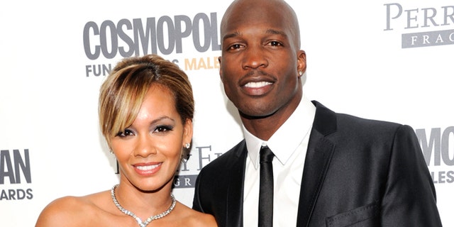 This March 7, 2011 file photo shows NFL Football player and reality television star Chad Johnson and Evelyn Lozada attending Cosmopolitan Magazine's Fun Fearless Males of 2011 event in New York.