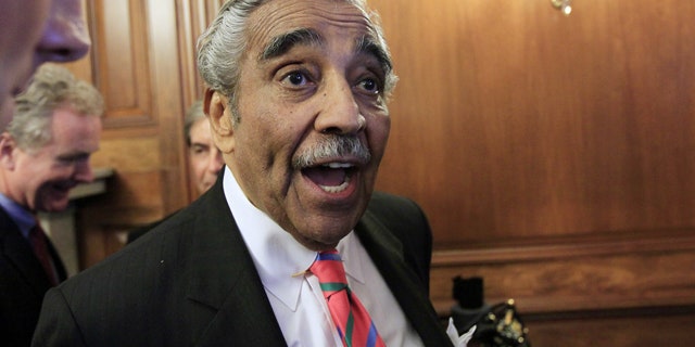 July 22: Rep. Charlie Rangel answers questions from the media on Capitol Hill in Washington.