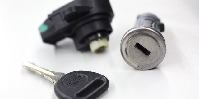 This undated photo shows a Chevrolet Cobalt ignition switch recalled by General Motors (Reuters)