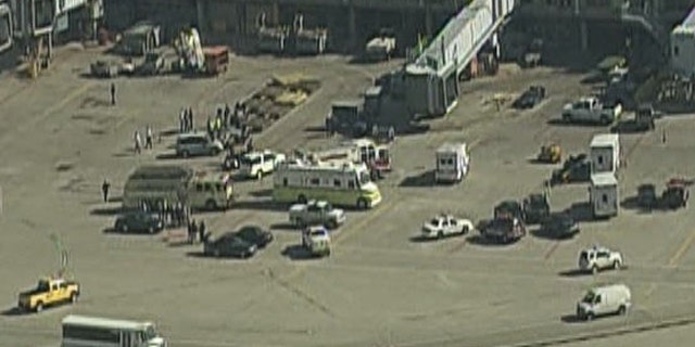 Nov. 1: Emergency crews respond to a Hazmat situation at O'Hare Airport.