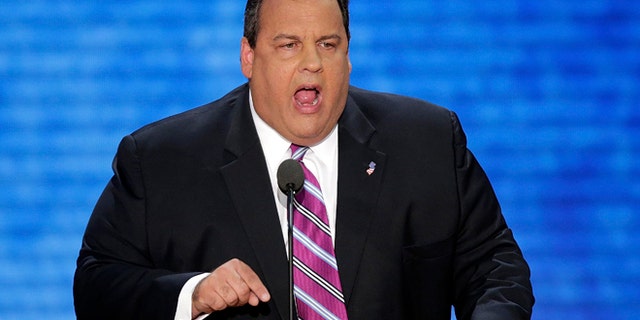 Aug. 28, 2012: New Jersey Gov. Chris Christie addresses the Republican National Convention in Tampa, Fla.