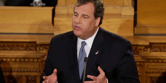New Jersey Gov. Chris Christie delivers his State Of The State address at the Statehouse, Jan. 14, 2014, in Trenton, N.J.