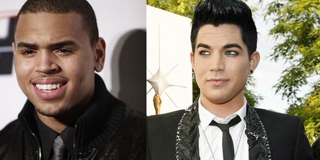 Chris Brown and Adam Lambert