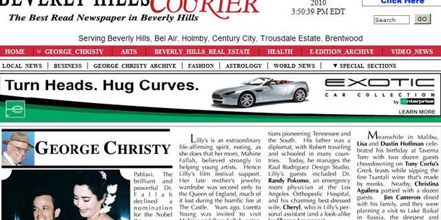 A sneak peek of George Christy's new column.
