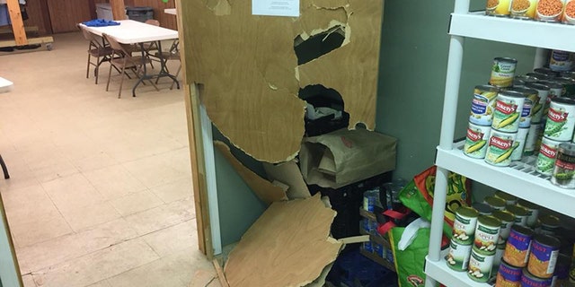 The Old Orchard Beach United Methodist Church said that some time between Monday night and Tuesday morning, someone had “forcibly entered the food pantry” after entering the property through a door that had been left open.
