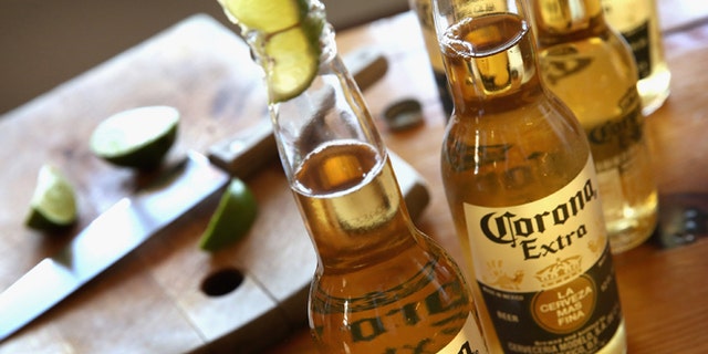 CHICAGO, IL - JUNE 07: In this photo illustration, bottles of Corona beer are shown on June 7, 2013 in Chicago, Illinois. Constellation Brands, one of the world's largest wine companies, is expected to become the third-largest beer supplier in the United State today with a $5.3 billion purchase of the U.S. distribution rights of Grupo Modelo beers from Anheuser Busch InBev. Corona Extra, brewed by Grupo Modelo, is the number one selling imported beer sold in the United States and the number six selling beer overall. (Photo Illustration by Scott Olson/Getty Images)
