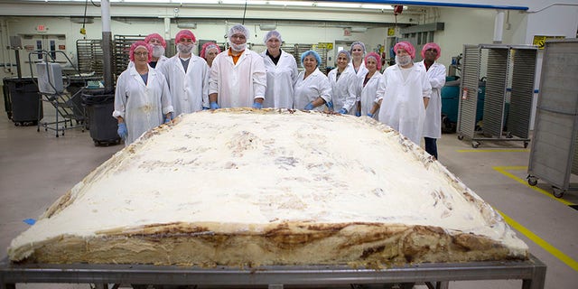 The massive treat weighs more than the average adult moose.