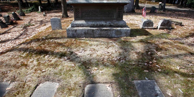 March 25, 2011: The untended gravesite of Union Civil War Major Gen. George H. Gordon is seen in Framingham, Mass.