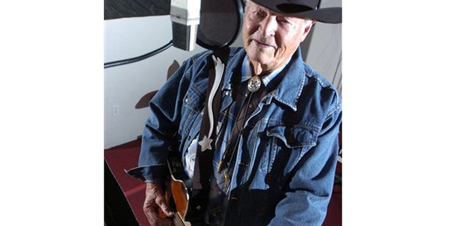 In a Dec. 17, 2007 photo Claude King works on his latest album he is recording at the Red River Studio in Shreveport, La.