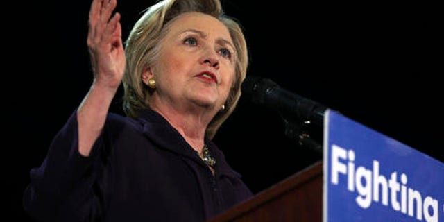 FILE - In this May 11, 2016 file photo, Democratic presidential candidate Hillary Clinton speaks during a campaign rally in Blackwood, N.J. While white voters continue to abandon the Democratic Party, small gains with white women could help put likely nominee Clinton over the top if the November election is close. Democrats believe these women could open up opportunities for Clinton in North Carolina. (AP Photo/Mel Evans, File)