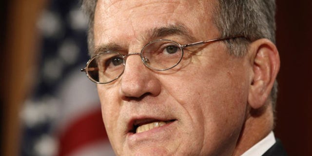 July 18, 2011: U.S.Senator Tom Coburn (R-OK) speaks about his deficit-reduction plan during a media availability in the Capitol in Washington.