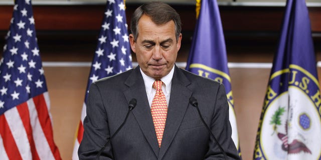 Feb. 17 : House Speaker John Boehner of Ohio during a news conference on Capitol Hill. With the House still at work on an initial package of $61 billion in cuts, Speaker John Boehner said the Republican majority would next turn its attention to 'wasteful mandatory spending.'