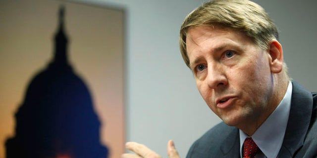 Oct. 23, 2013: Consumer Financial Protection Bureau (CFPB) Director Richard Cordray answers questions at the Reuters Washington Summit in Washington.
