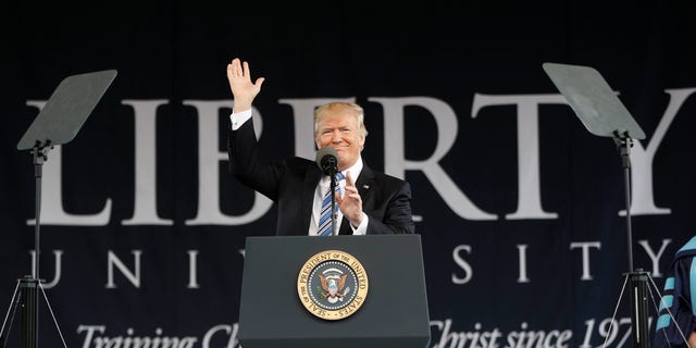 FILE - In this May 4, 2017 file photo, President Donald Trump speaks in the Rose Garden of the White House in Washington. Trump, in an apparent warning to his fired FBI director, said Friday, May 12, 2017, that James Comey had better hope there are no "tapes" of their conversations. Trump's tweet came the morning after he asserted Comey had told him three times that he wasn't under FBI investigation. (AP Photo/Evan Vucci, File)