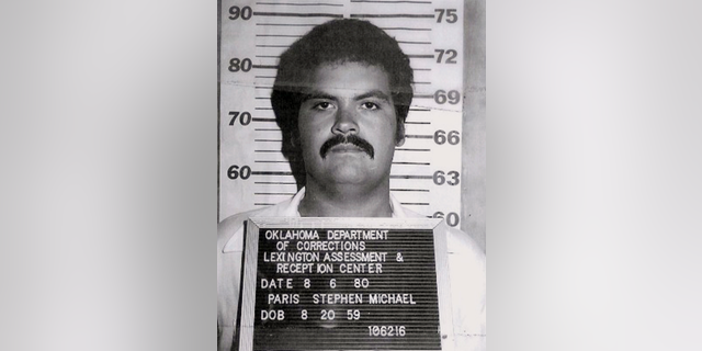 In this photo provided by the Oklahoma Department of Corrections, Stephen Michael Paris is pictured in a photo dated Aug. 6, 1980.