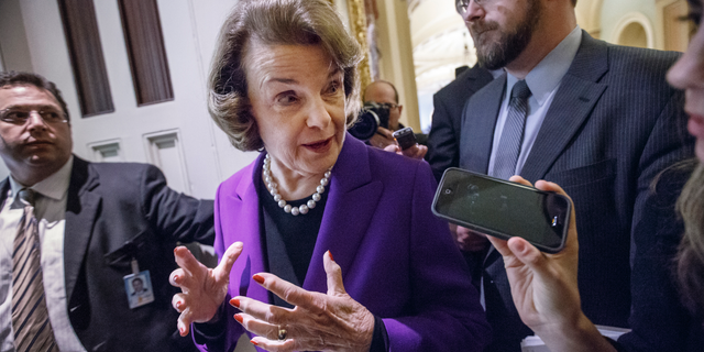 Feinstein first threw her support behind Biden in January before he officially announced his run. (Associated Press)<br data-cke-eol="1">