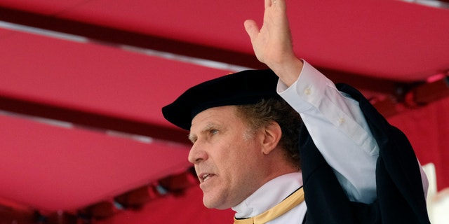 FILE - In this Feb. 4, 2016 file photo, actor Will Ferrell poses for photographers upon arrival at the premiere of the film "Zoolander No.2"in London. One of the University of Southern California's most distinguished alums - funnyman Ferrell - is returning to his alma mater to give the keynote address at this year's 134th commencement, Friday, May 12, 2017. (Photo by Joel Ryan/Invision/AP, File)