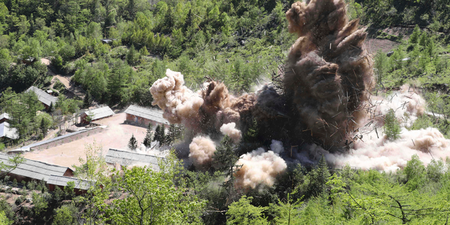 North Korea detonated the command post facilities of its nuclear test site in Punggye-ri, North Korea.