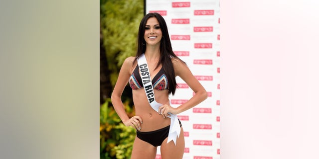 DORAL, FL - JANUARY 14: Miss Costa Rica Karina Ramos participates in Miss Universe - Yamamay Swimsuit Runway Show at Trump National Doral on January 14, 2015 in Doral, Florida. (Photo by Gustavo Caballero/Getty Images)