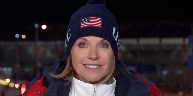 Katie Couric during the 2018 Olympics.