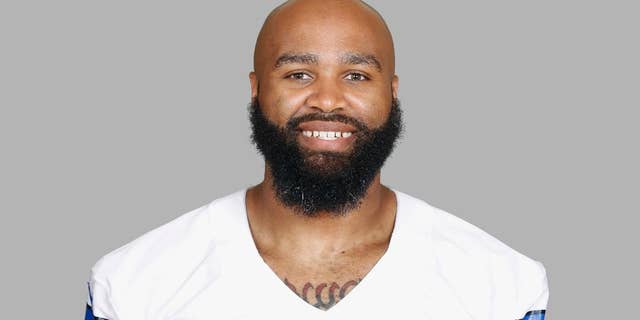 FILE - In this 2014 file photo, Anthony Spencer of the Dallas Cowboys NFL football team smiles for a portrait. All signs point to Spencer playing his first game in a year Sunday night against New Orleans. The Dallas defensive end had microfracture surgery on a troublesome knee after playing just one game in 2013. (AP Photo/File)