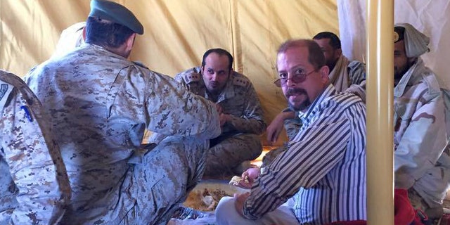 US defense contract worker Chris Cramer in a picture taken just days before his body was found outside his hotel in Tabuk, Saudi Arabia. A recent autopsy done at his family's request determined that homicide was the cause of death.