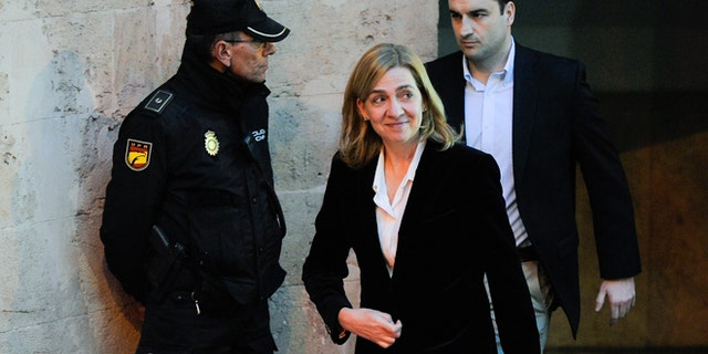 Princess Cristina on February 8, 2014 in Palma de Mallorca, Spain.