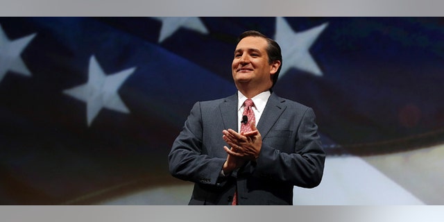HOUSTON, TX - MAY 03: U.S. Sen. Ted Cruz (R-TX) speaks during the 2013 NRA Annual Meeting and Exhibits at the George R. Brown Convention Center on May 3, 2013 in Houston, Texas. More than 70,000 peope are expected to attend the NRA's 3-day annual meeting that features nearly 550 exhibitors, gun trade show and a political rally. The Show runs from May 3-5. (Photo by Justin Sullivan/Getty Images)