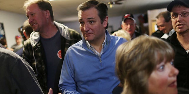 RINGSTED, IA - JANUARY 29: Republican presidential candidate Sen. Ted Cruz (R-TX) greets people during a campaign event at 3 Generations Bar & Grill on January 29, 2016 in Ringsted, Iowa. Cruz is in Iowa trying to gain support ahead of the state's February 1 caucuses. (Photo by Joe Raedle/Getty Images)