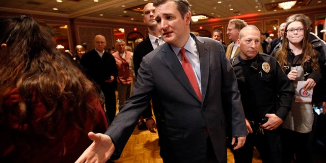 Sen. Ted Cruz at a campaign stop Wednesday, March 23, 2016, in Pewaukee, Wis.