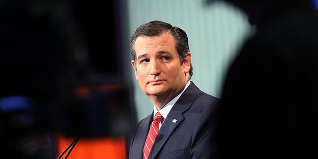 Republican presidential candidate Sen. Ted Cruz (R-TX) participates in the Fox News - Google GOP Debate January 28, 2016 at the Iowa Events Center in Des Moines, Iowa. (Photo by Scott Olson/Getty Images)